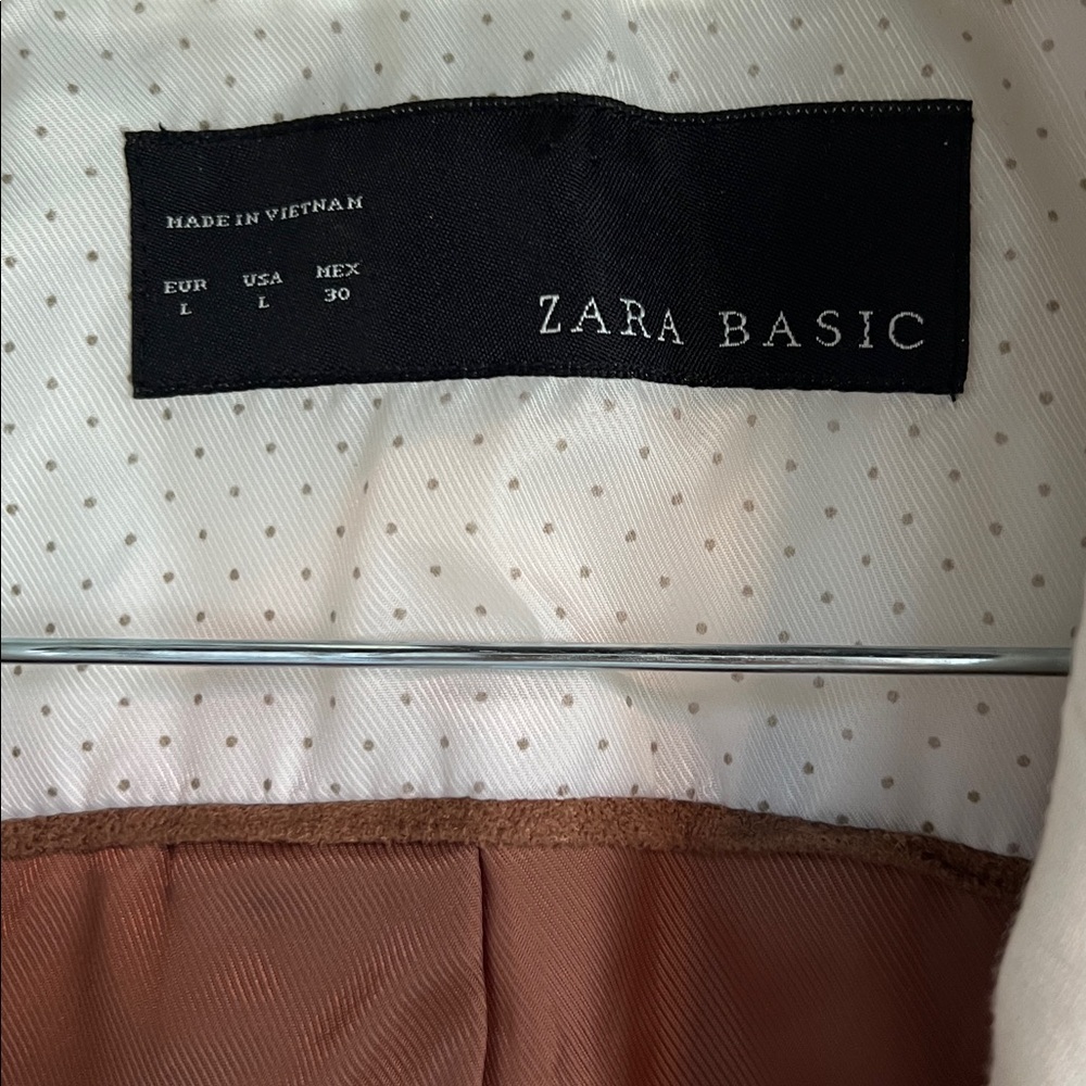 Zara Basic White And Brown Blazer - image 2